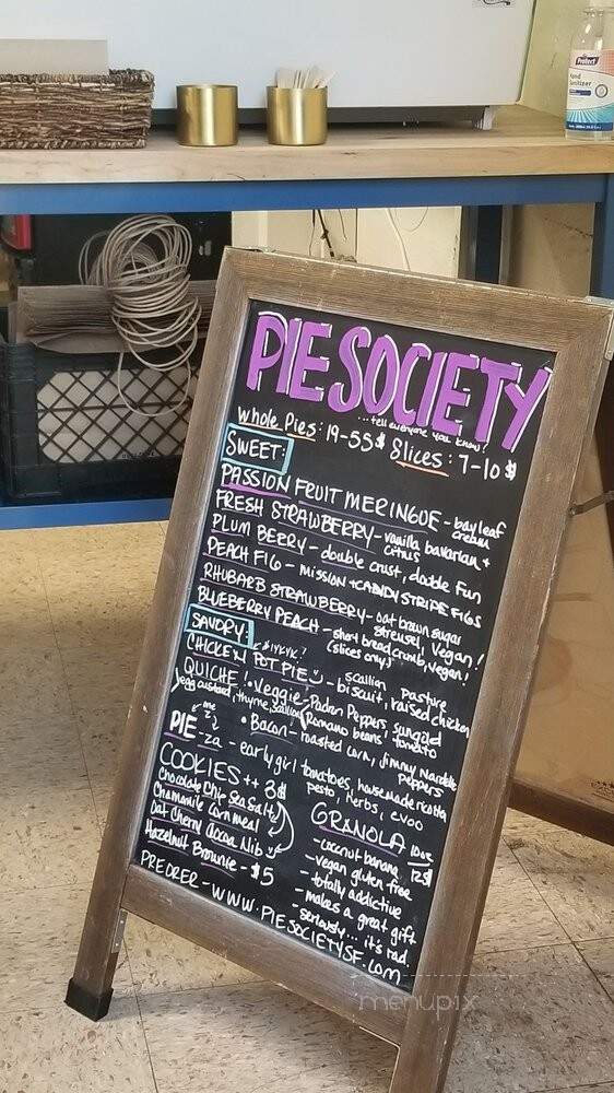Pie Society - Berkeley, CA menu_pic