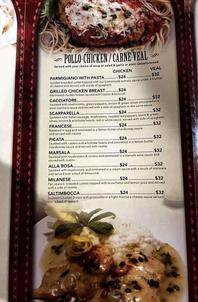 Poppy's Italiano - St. Augustine, FL menu_pic