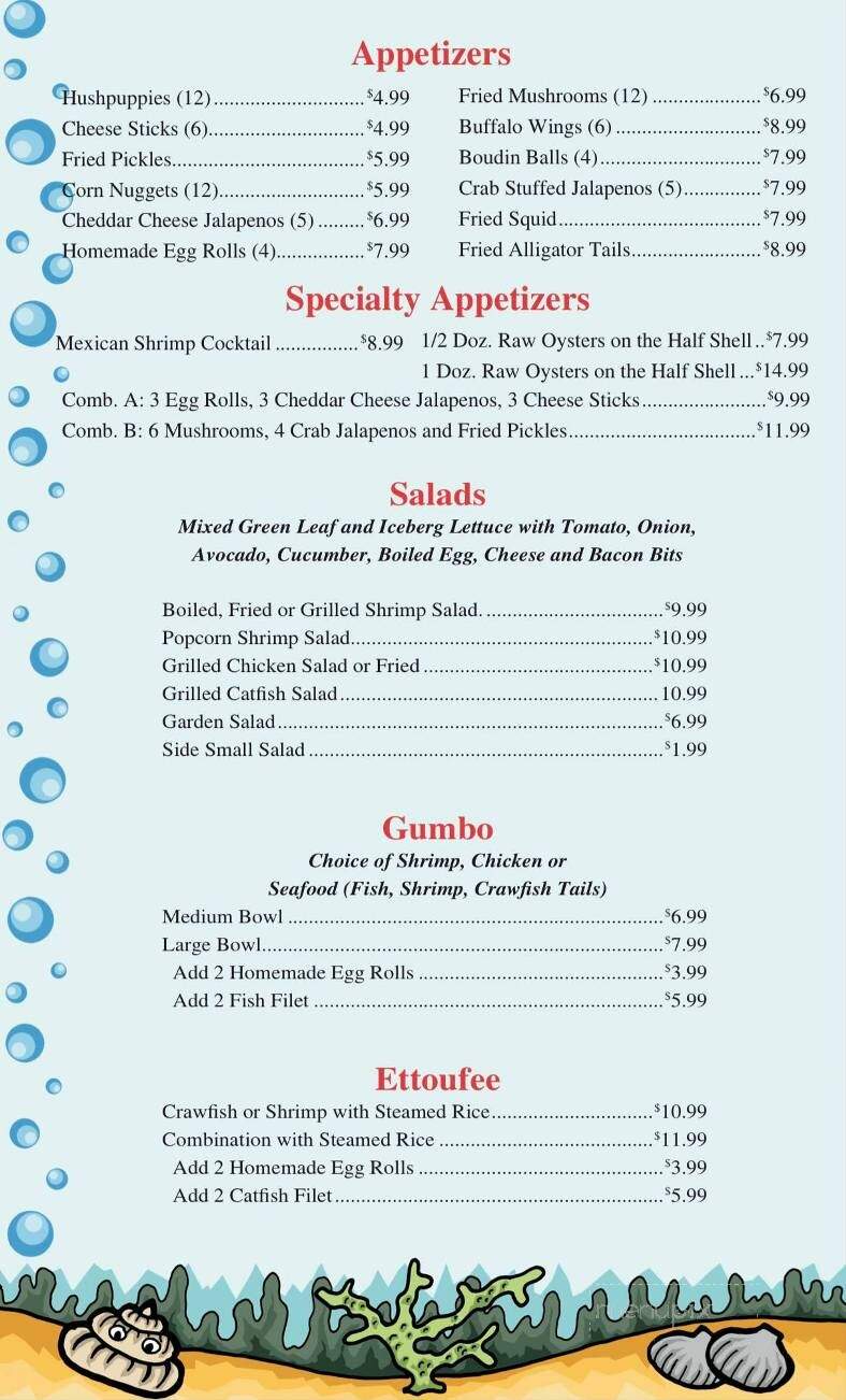 Bay City Seafood and Steaks - Bay City, TX menu_pic