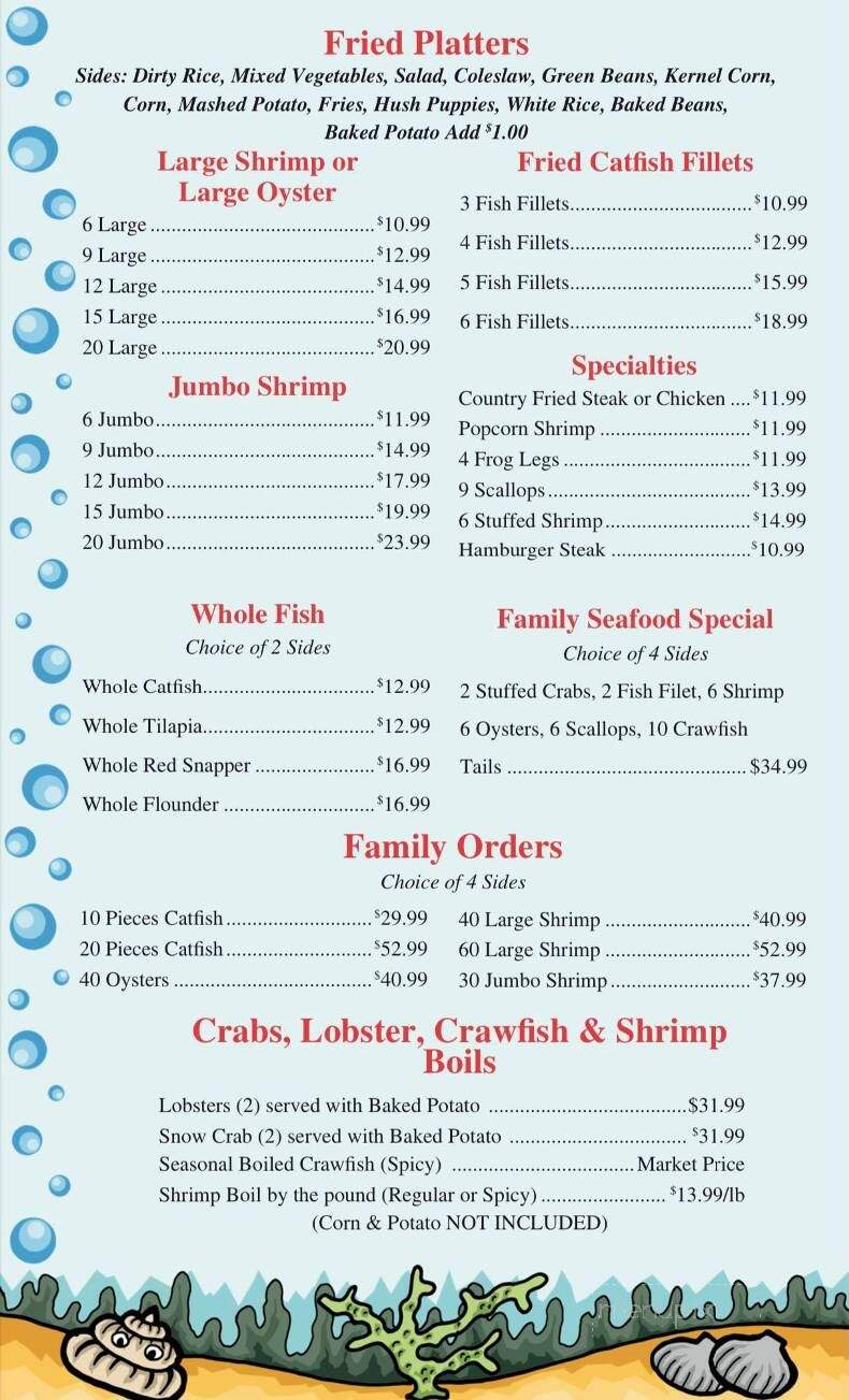 Bay City Seafood and Steaks - Bay City, TX menu_pic