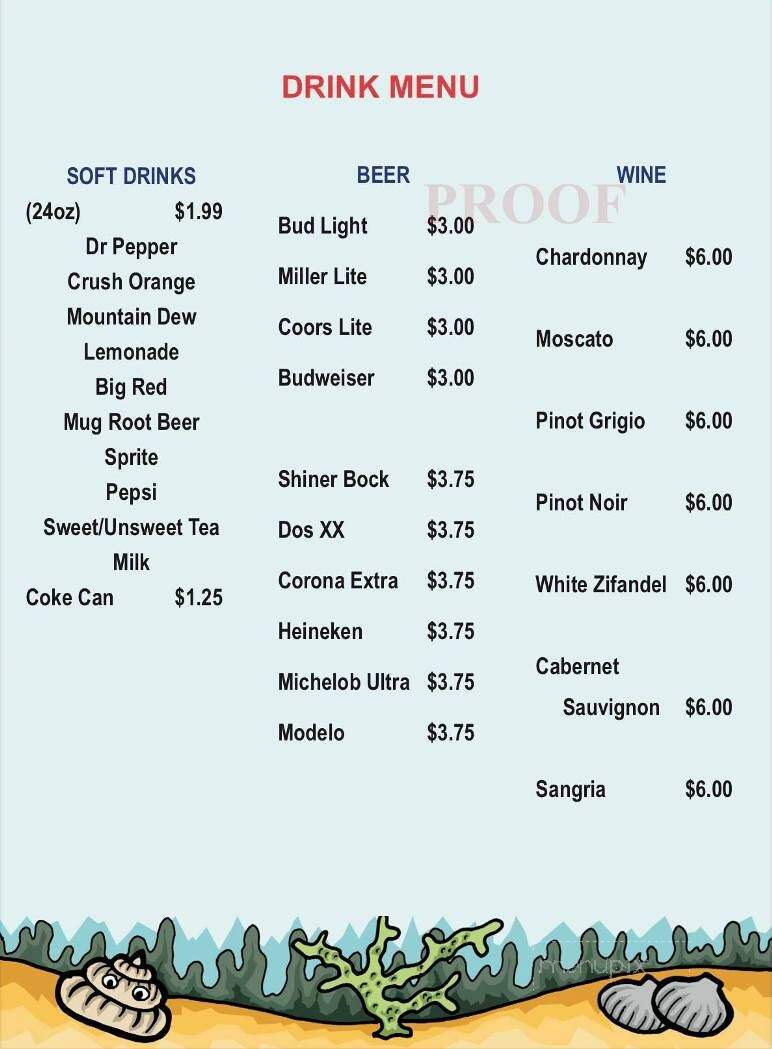 Bay City Seafood and Steaks - Bay City, TX menu_pic