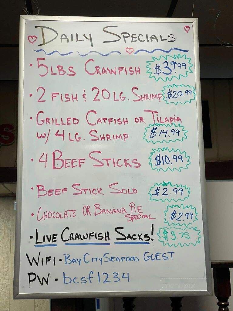 Bay City Seafood and Steaks - Bay City, TX menu_pic