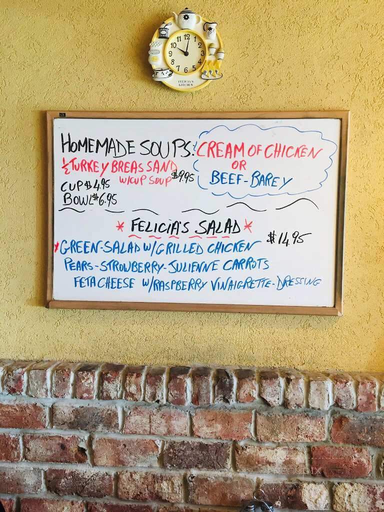 Felicia's Kitchen - Little Silver, NJ menu_pic