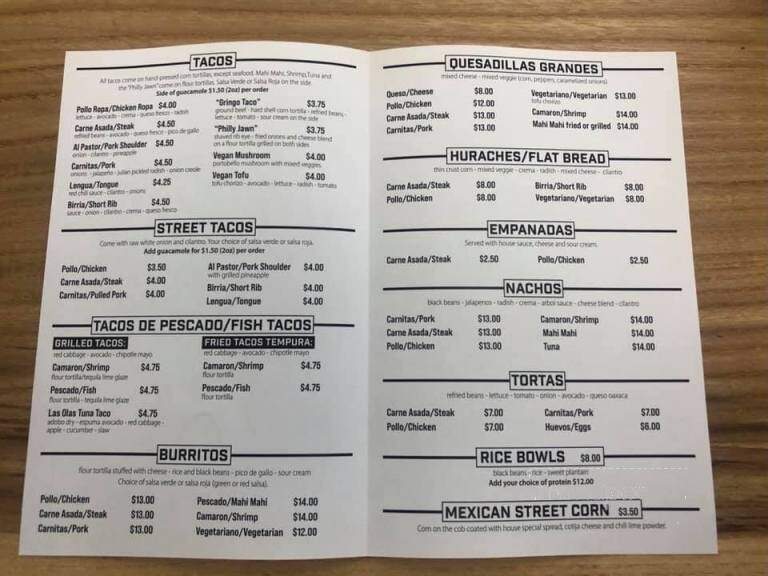 Las Olas Taqueria - Marmora, NJ menu_pic