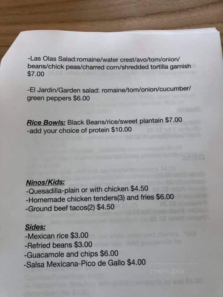 Las Olas Taqueria - Marmora, NJ menu_pic