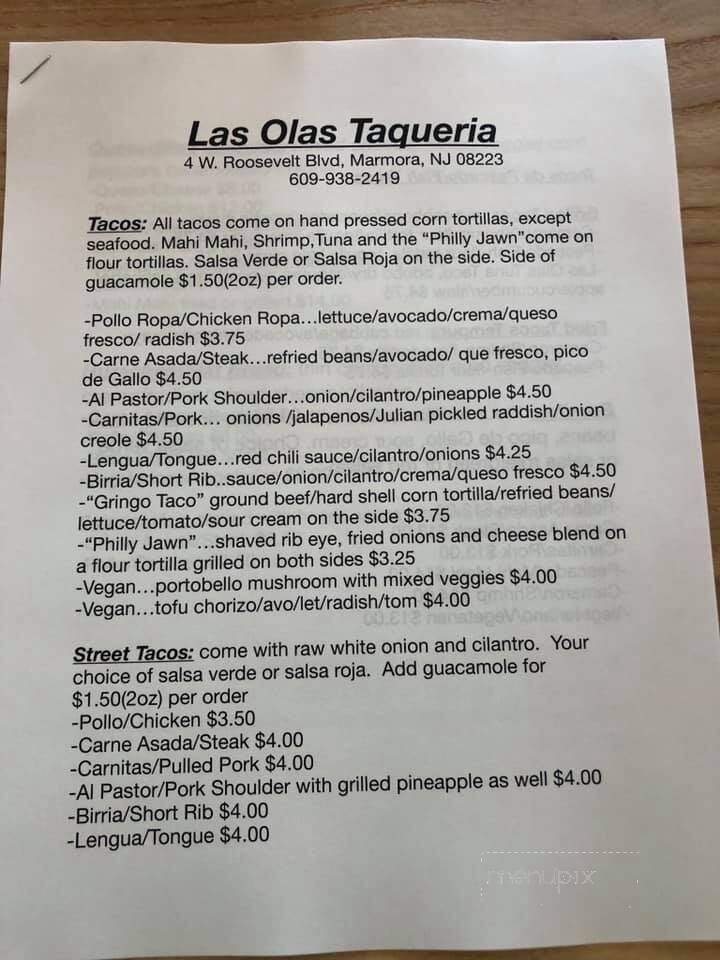 Las Olas Taqueria - Marmora, NJ