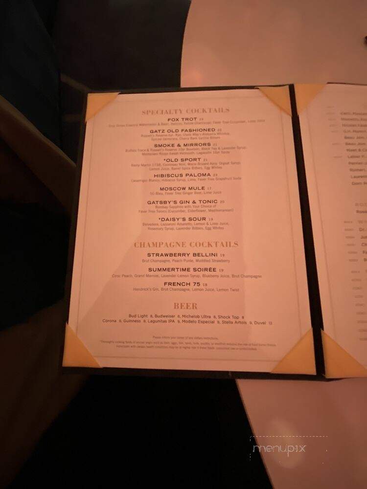 Gatsby's - Las Vegas, NV menu_pic