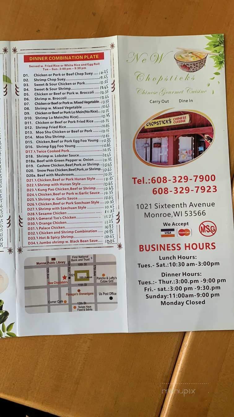 Chop Sticks - Monroe, WI menu_pic