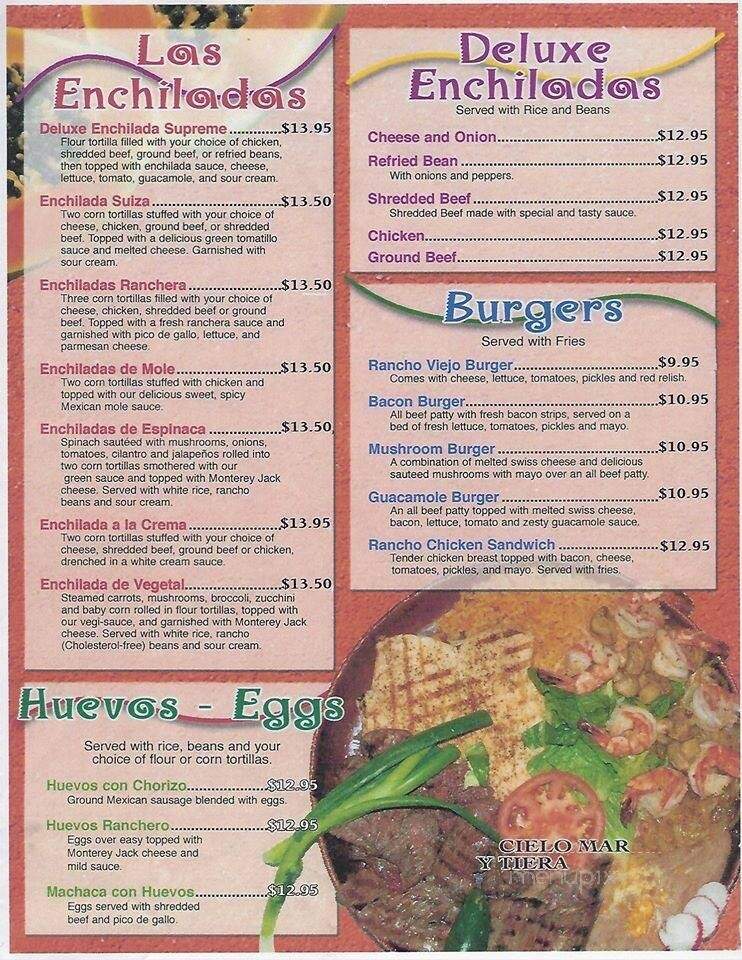El Rancho Viejo - Battle Ground, WA menu_pic