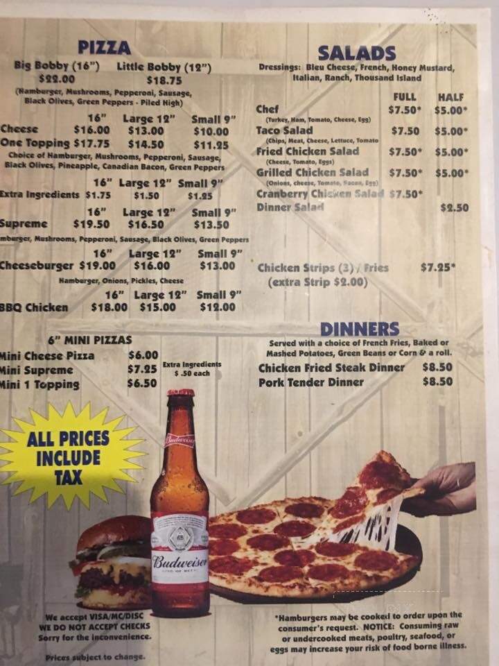 Pizza Parlor - Topeka, KS menu_pic
