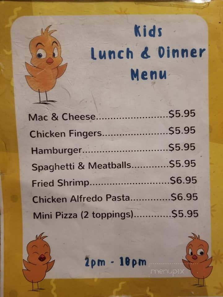 Zubies Chicken Coop - Newport Beach, CA menu_pic