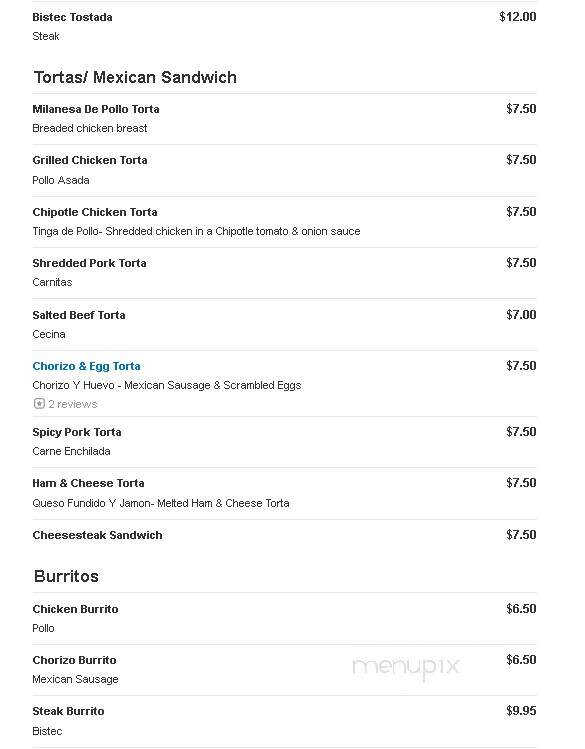 Mi Casita Restaurant - Schulenburg, TX menu_pic