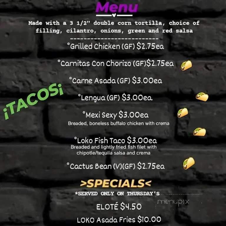 Yoko Loko - Gales Ferry, CT menu_pic