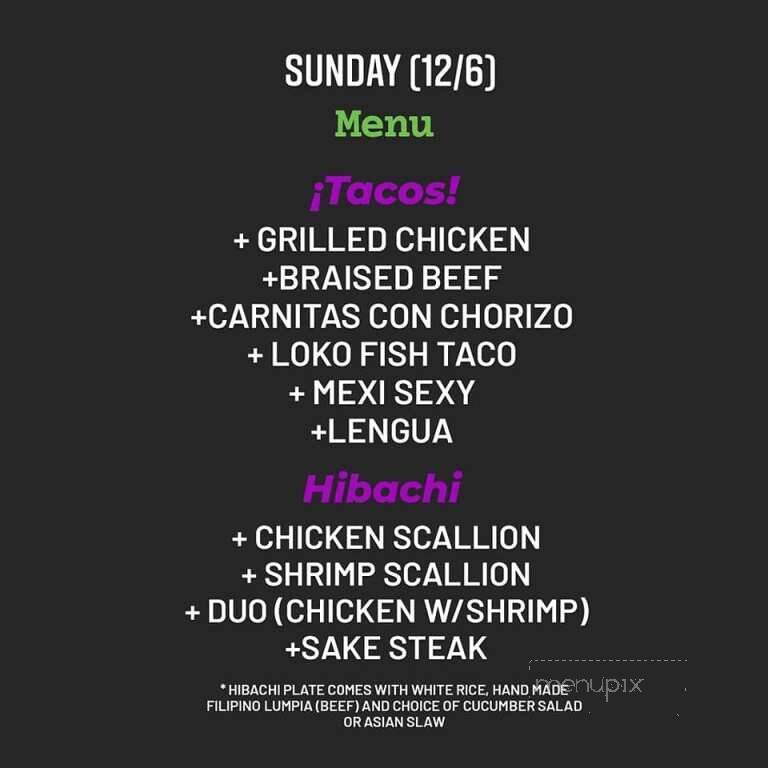 Yoko Loko - Gales Ferry, CT menu_pic