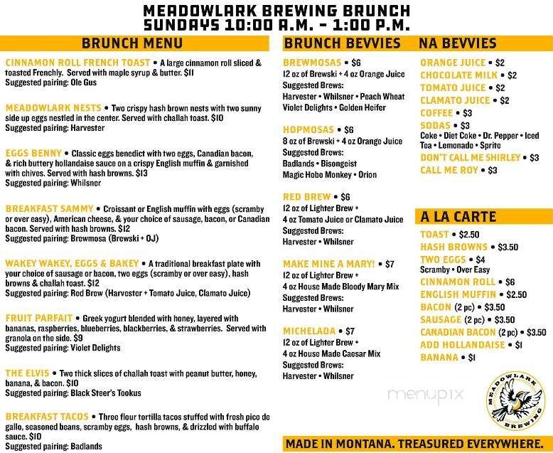 Meadowlark Brewing - Billings, MT menu_pic