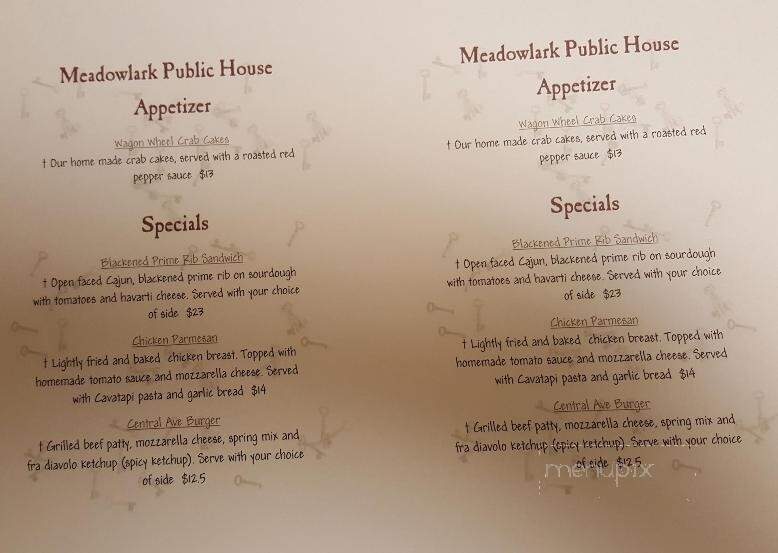 Meadowlark Brewing - Billings, MT menu_pic
