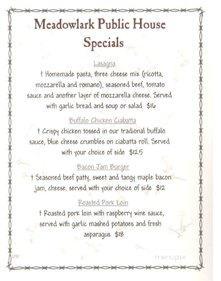 Meadowlark Brewing - Billings, MT menu_pic