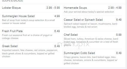 Summer Glen Grill - Ocala, FL menu_pic