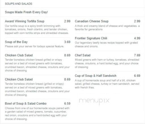 Jim's Restaurant - Sanford, NC menu_pic