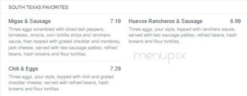 Jim's Restaurant - Sanford, NC menu_pic