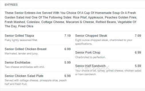 Jim's Restaurant - Sanford, NC menu_pic
