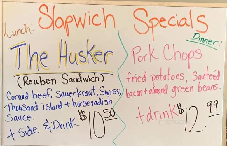 Slappy's Roadside Grill - Higginsville, MO menu_pic