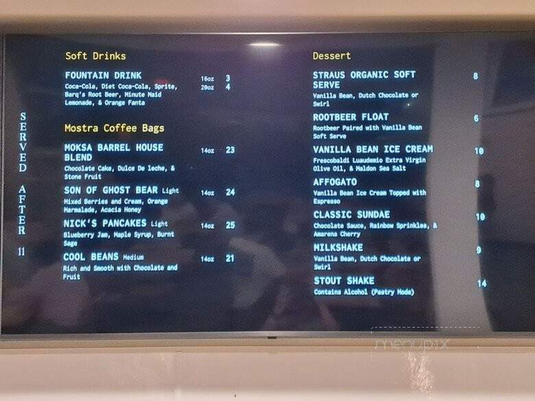 Moksa Barrel House - Roseville, CA menu_pic