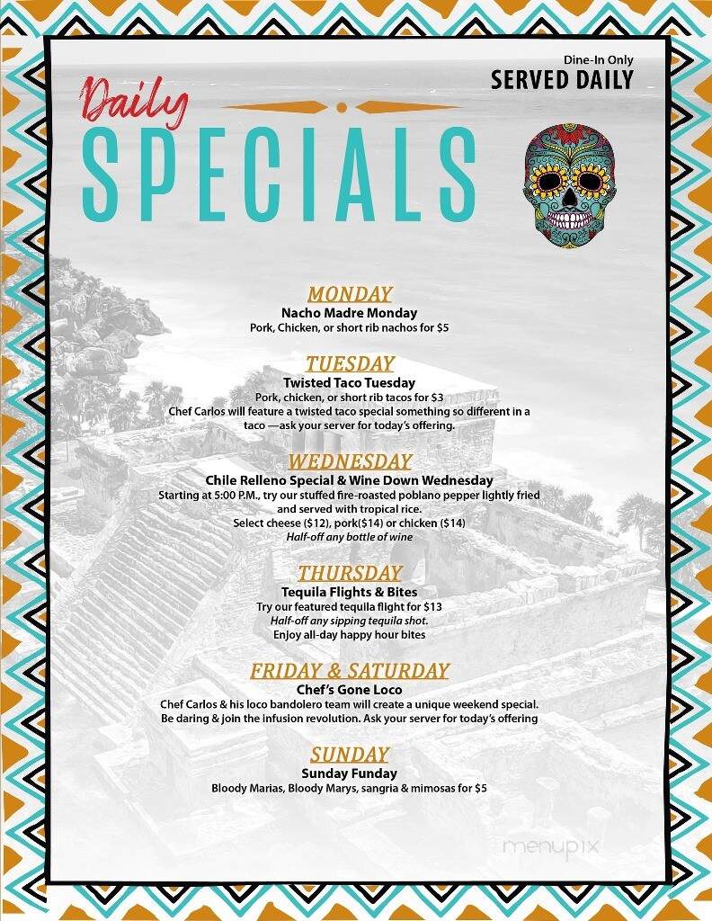 K Rico Mexican Grill - Naples, FL menu_pic