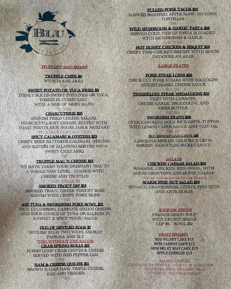 Blu Farm To Table - Washington, NC