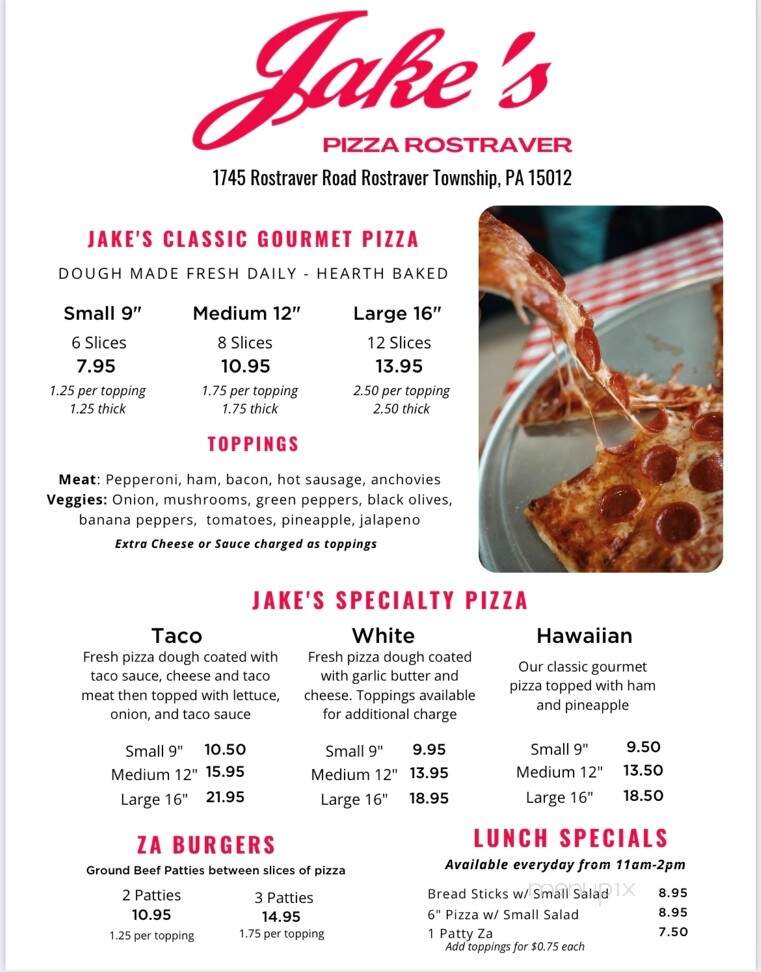 Jake's Pizza - Belle Vernon, PA