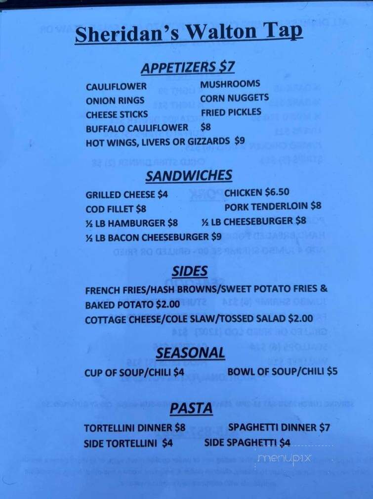 Sheridan's Walton Tap - Dixon, IL menu_pic