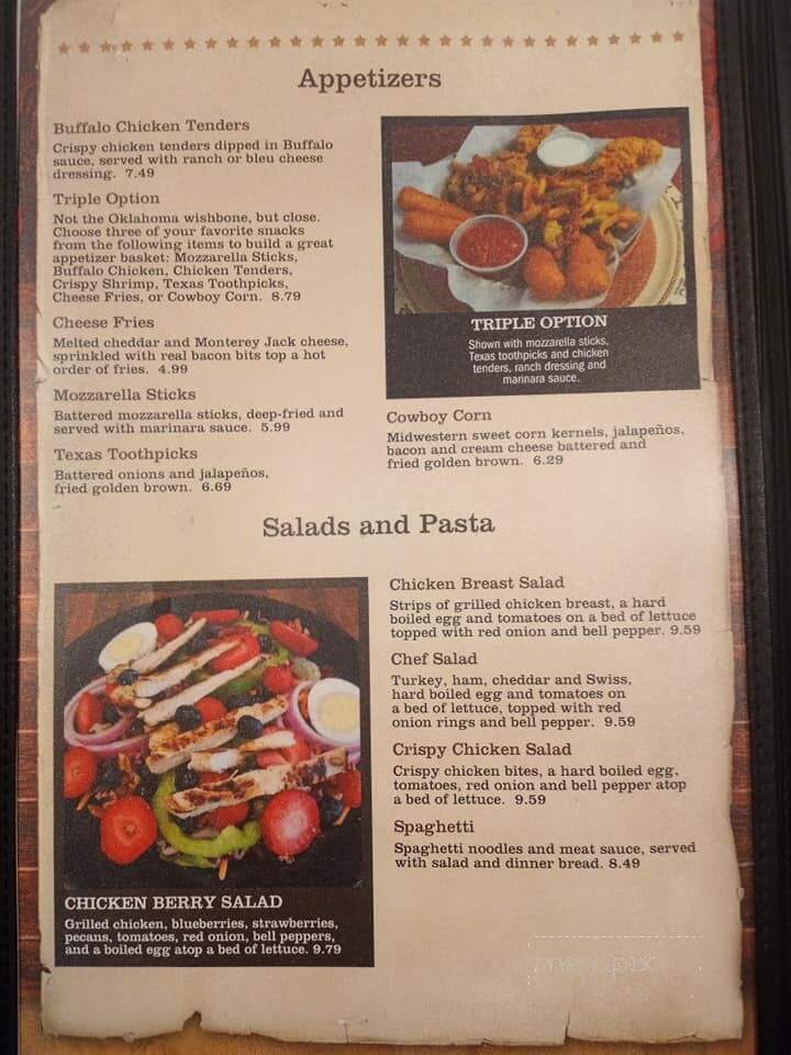 Menu of Prairie Kitchen in Ardmore, OK 73401
