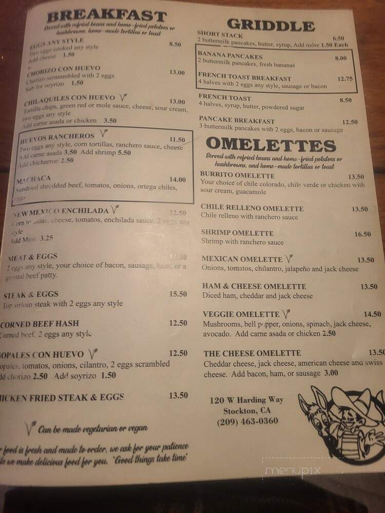 Suzy's Mexican Food - Stockton, CA menu_pic