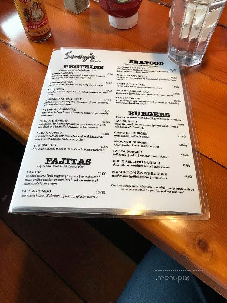 Suzy's Mexican Food - Stockton, CA menu_pic