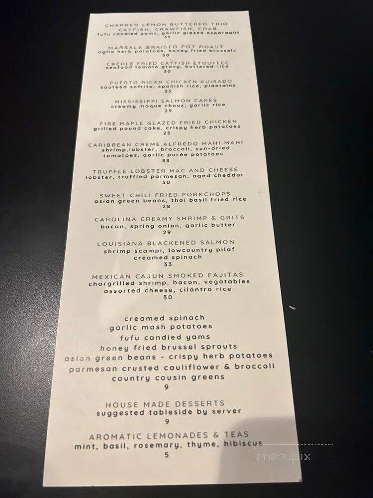 The Soul Food Lounge - Chicago, IL menu_pic