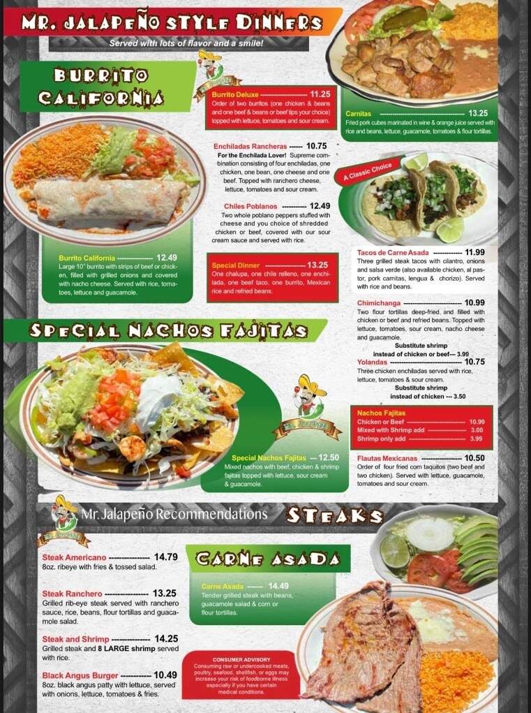 Mr. Jalapeno - Woodruff, SC menu_pic