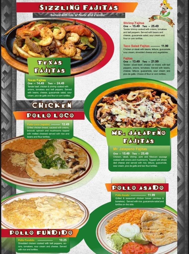 Mr. Jalapeno - Woodruff, SC menu_pic