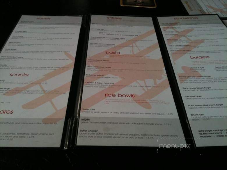 Baron Bar & Grill - Abbotsford, BC menu_pic