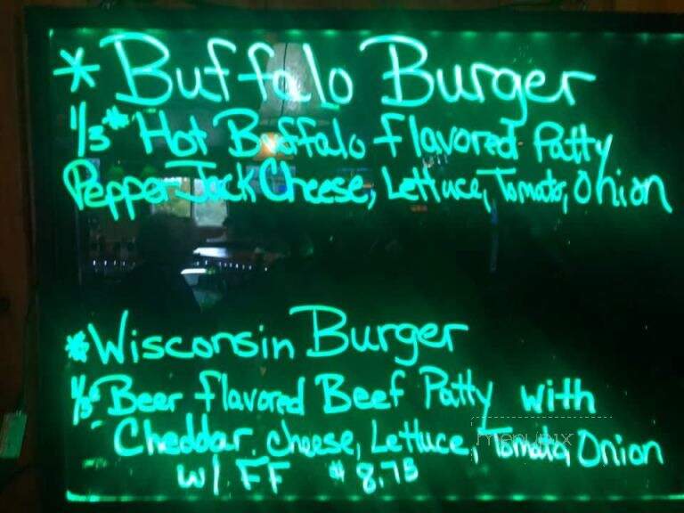 Railway Street Bar & Grill - Green Valley, WI menu_pic