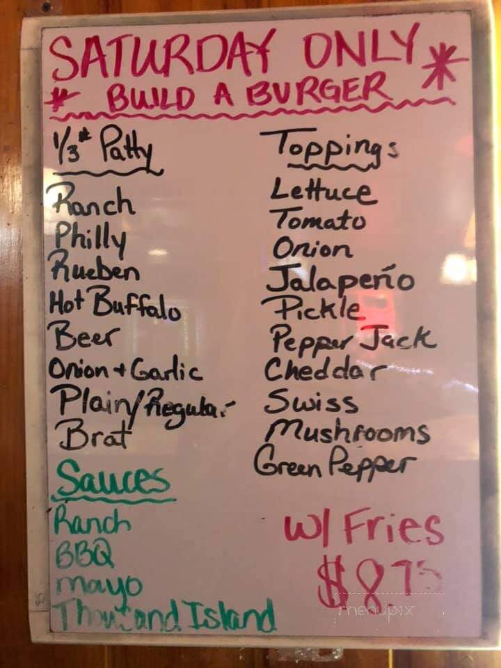 Railway Street Bar & Grill - Green Valley, WI menu_pic