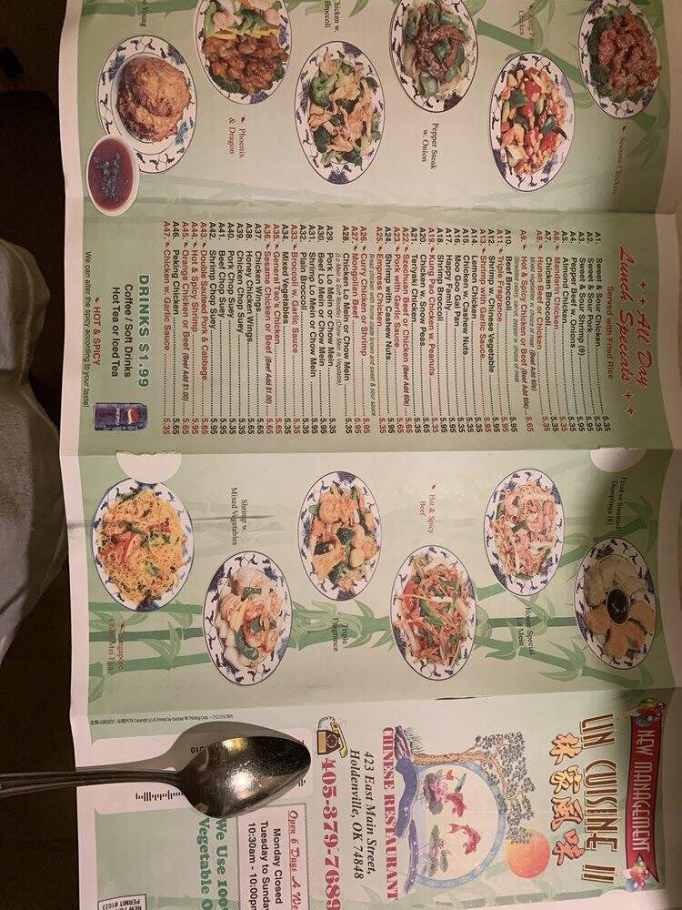 Lin Cuisine - Holdenville, OK menu_pic