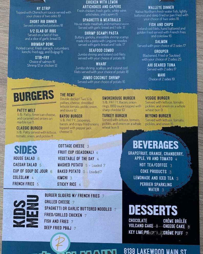 Remy's on Main - Bradenton, FL menu_pic