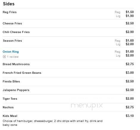 Dortee's Drive In - Alexandria, IN menu_pic
