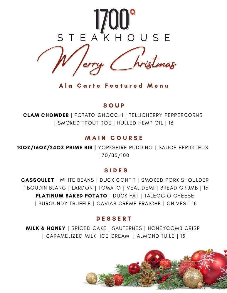 1700 Degrees Steakhouse - El Paso, TX