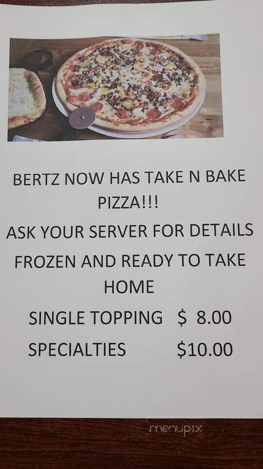 Bertz Sports Bar and Grill - Beresford, SD menu_pic