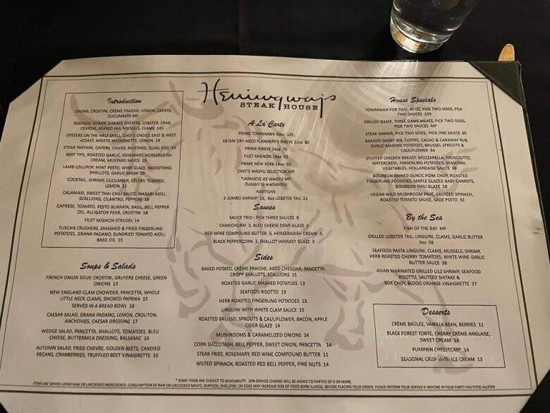 Hemingway's Steakhouse - Paso Robles, CA