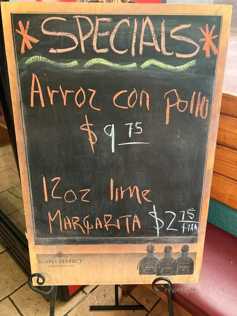 El Jimador - Warrenton, MO menu_pic