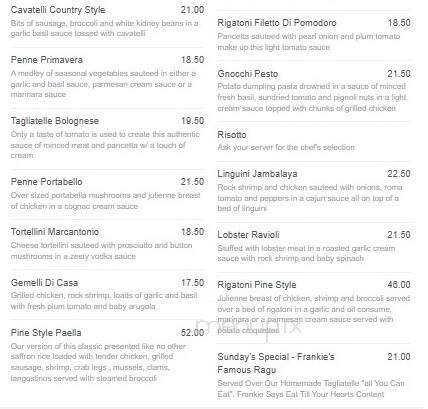 Frankie & Johnnie's Too - Bronx, NY menu_pic