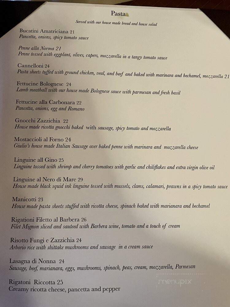 La Rustica - Summerville, SC menu_pic