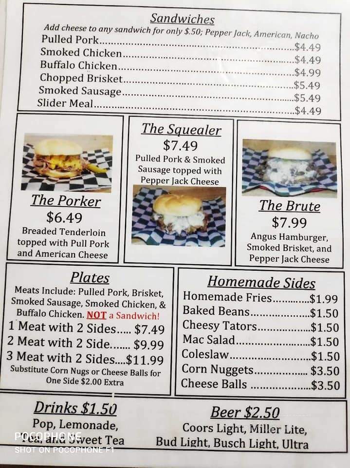 B&B BBQ - Albany, MO menu_pic